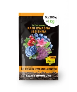Pani Kwaśna Jesienna 1 kg nawóz jesienny do borówek i innych roślin kwaśnolubnych infouprawa