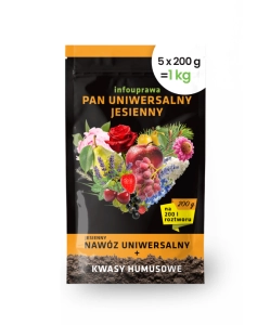 Pan Uniwersalny Jesienny 1 kg nawóz do owoców, kwiatów, ziół, roślin ozdobnych infouprawa